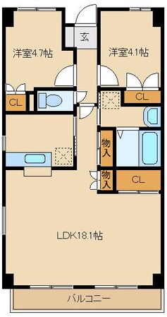 メゾンアイの物件間取画像